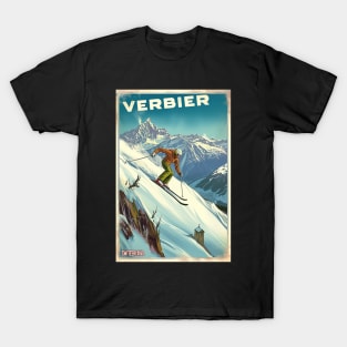 Verbier Switzerland Ski T-Shirt